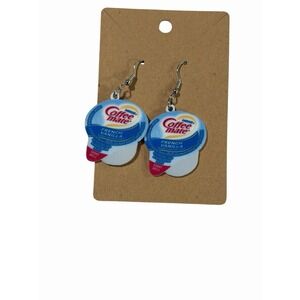New Novelty Fashion Earrings coffee creamer disposable funny food drink